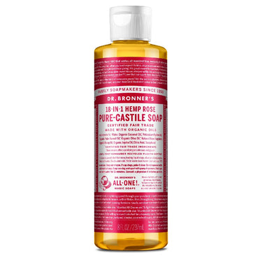 Pure Castile Liquid Soap - Rose - Dr Bronners
